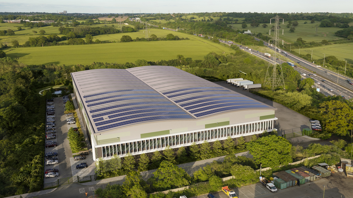 South Mimms Logistics aerial shot